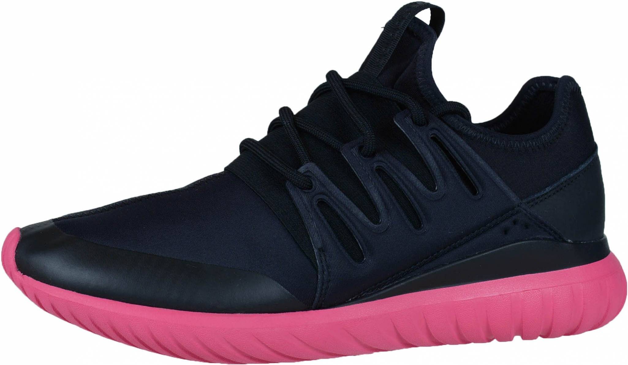 adidas originals tubular radial trainers in red