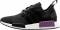 Adidas NMD_R1 Primeknit - Black (Core Black/Core Black/Active Purple)