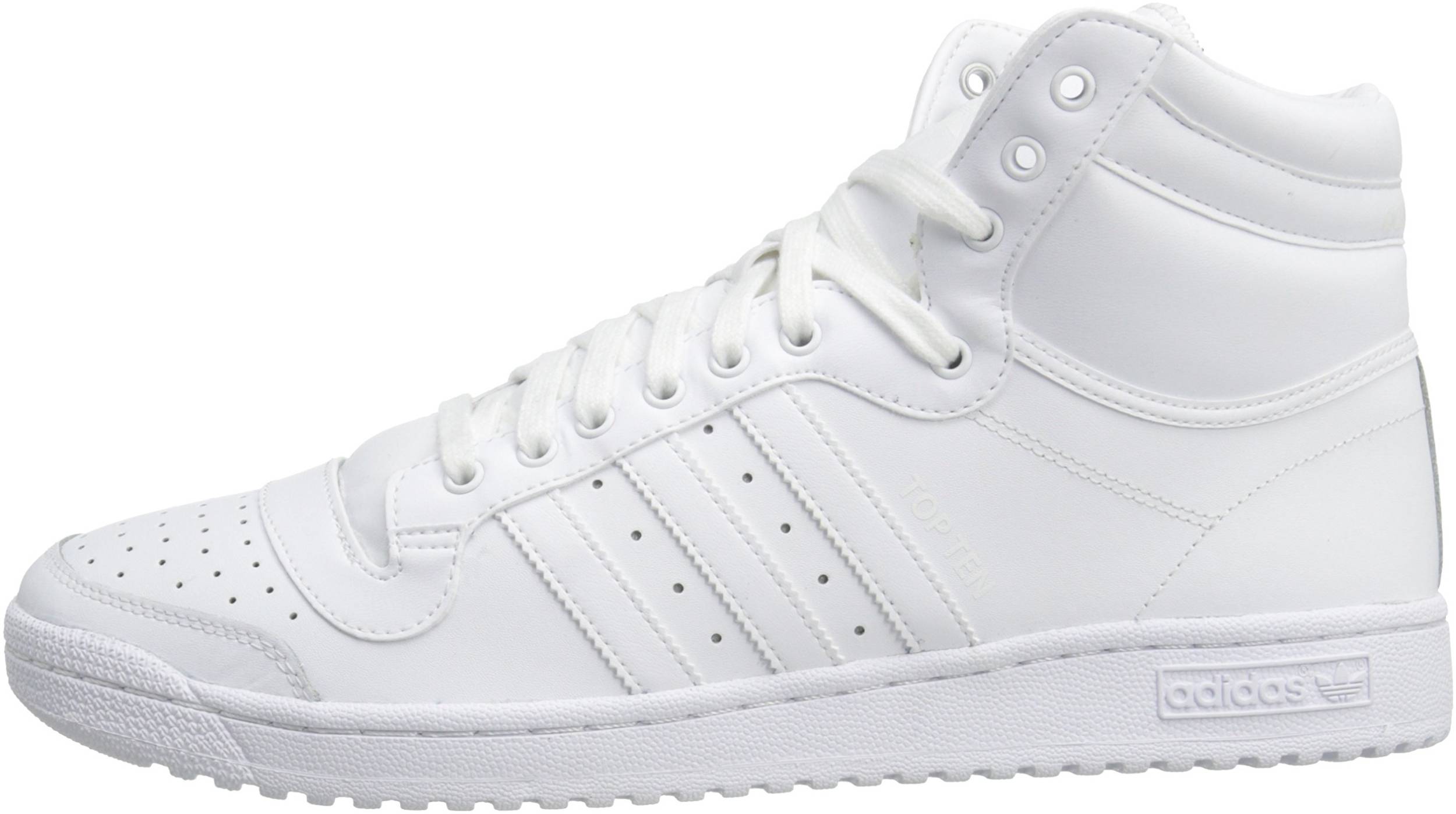 adidas high top white shoes