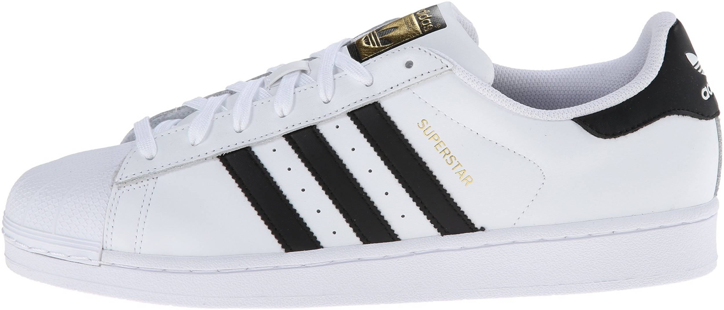 adidas originals superstar (running white/black) gold womens shoes