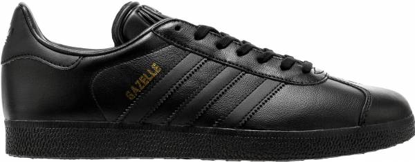 adidas black leather sneakers