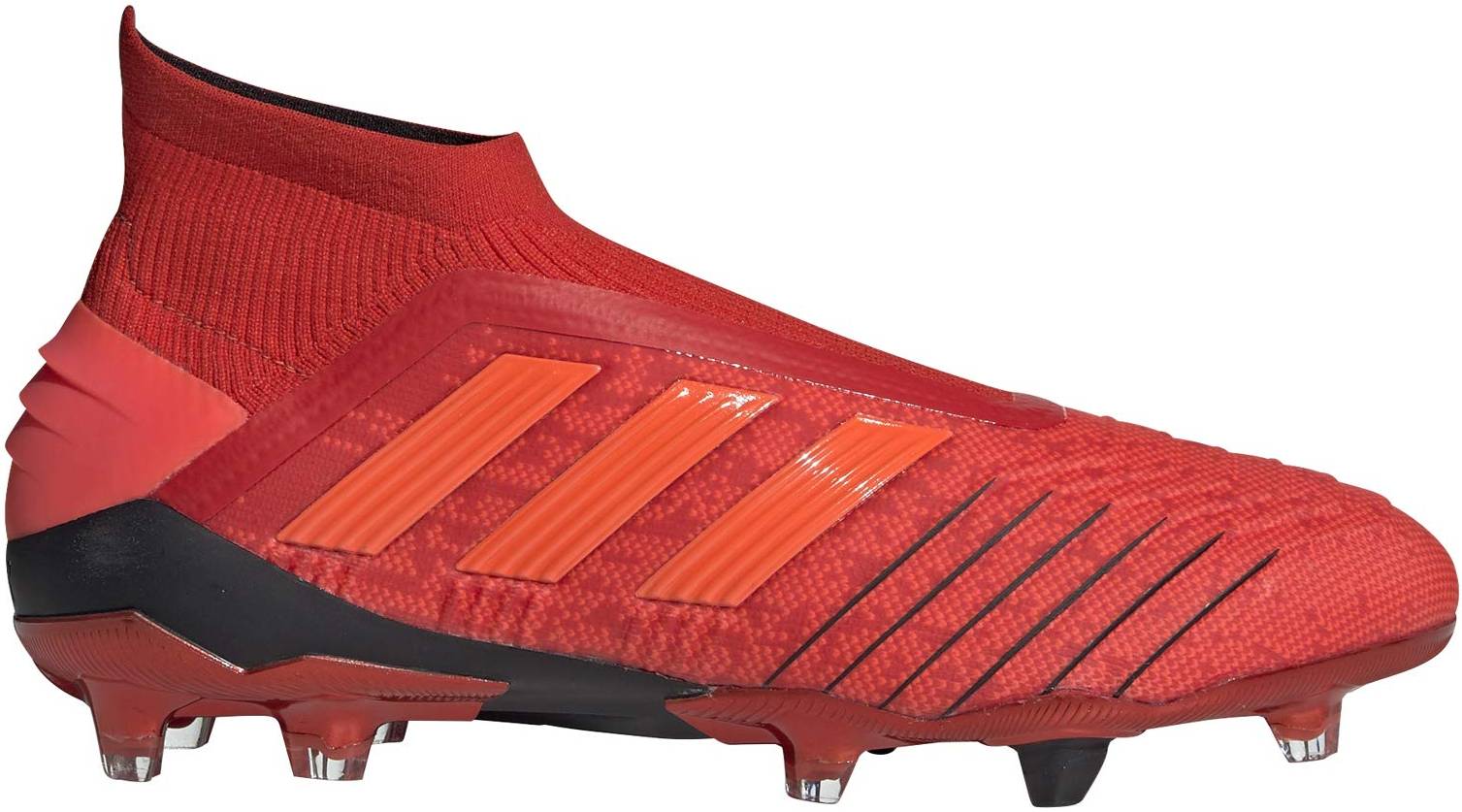 all red soccer cleats