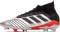 Adidas Predator 19.1 Firm Ground - Silver Met./Core Black/Hi-res Red (F35607)