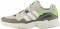 adidas originals yung 96 men s clear brown off white solar green nylon running shoes 8 m us brown green 06e5 60