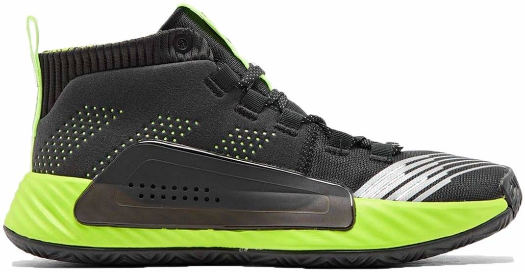 adidas Women's dame 5 basketball shoes - black/grey