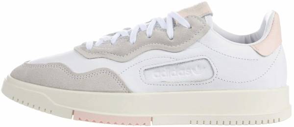 adidas originals sc premiere sneaker in white and pink