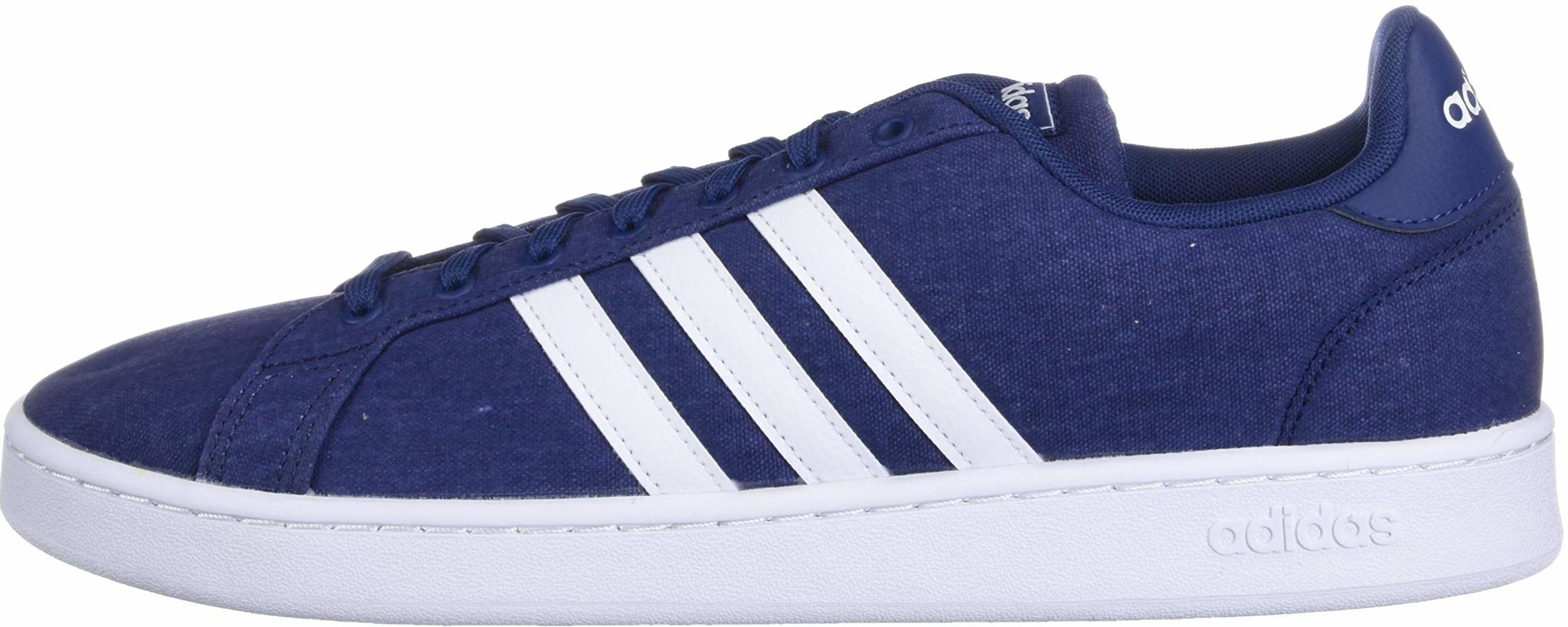navy blue and white adidas