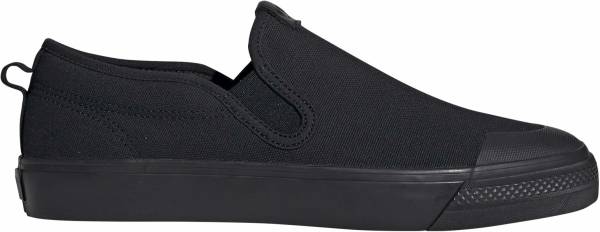 black adidas slip on shoes