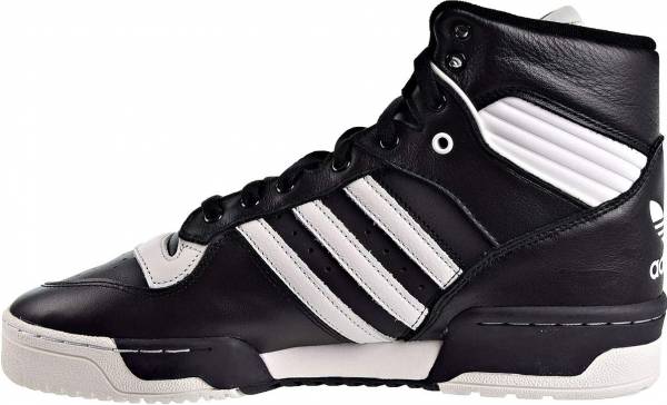 adidas rivalry hi black white