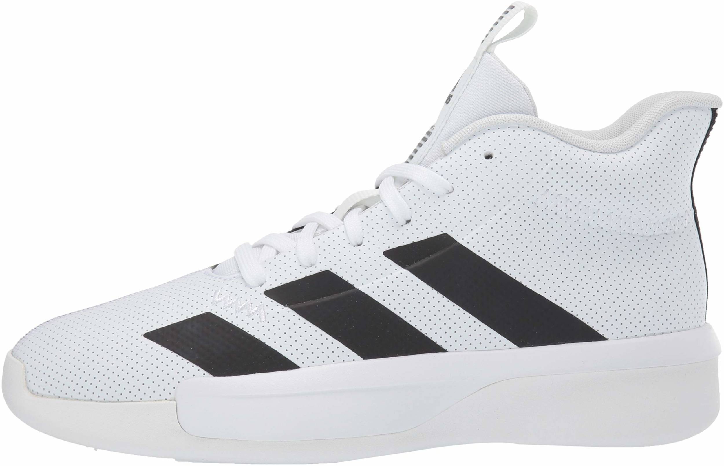 White Adidas Basketball Shoes 