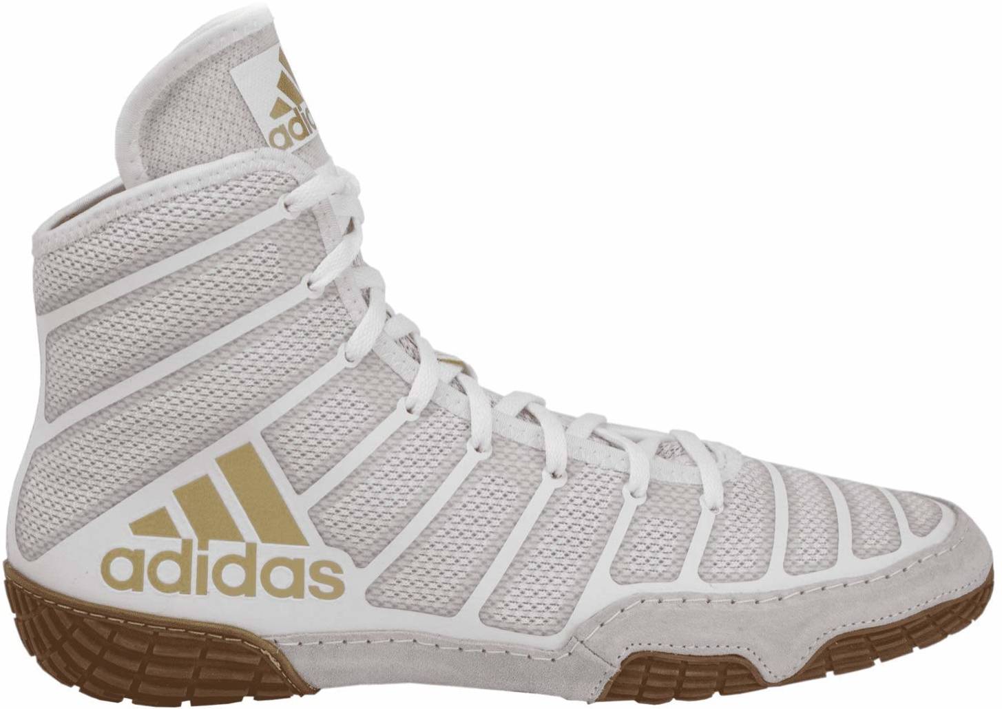 all white adidas wrestling shoes