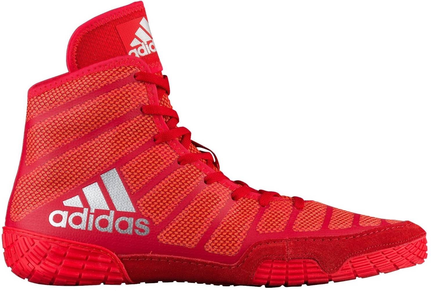 all red wrestling shoes