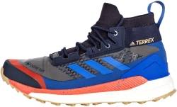 adidas outdoor terrex free hiker gore tex r hiking shoes grey six bold blue legend ink adult grey six bold blue legend ink b95e 250