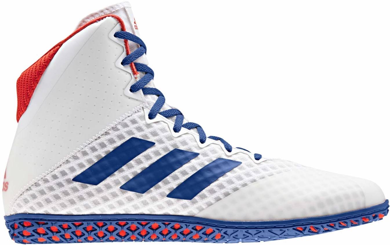 all white adidas wrestling shoes