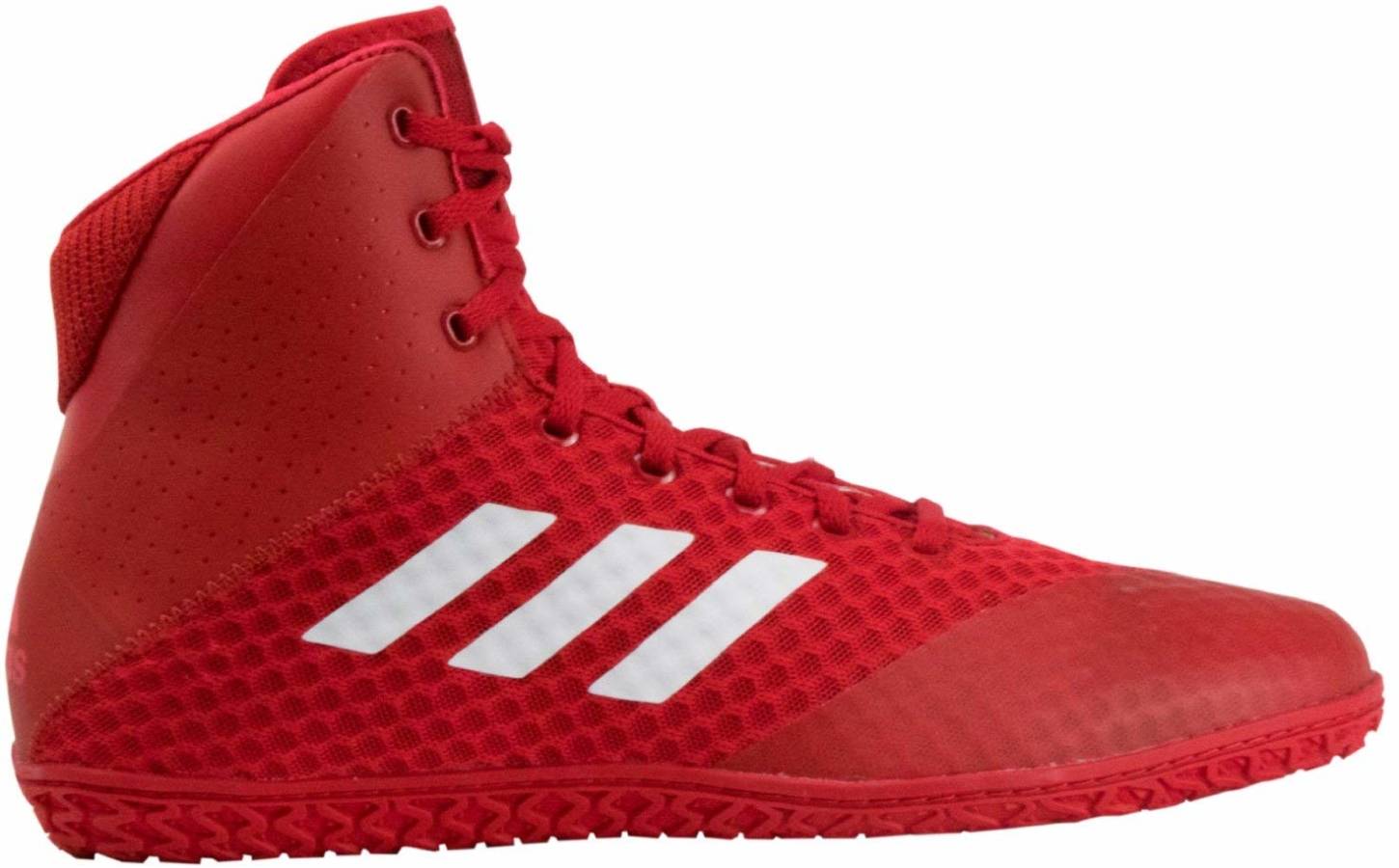 all red wrestling shoes