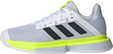 Adidas SoleMatch Bounce - White/Black/Solar Yellow (FX1741)