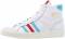 adidas mens basket profi high sneakers shoes casual white size 7 d white 57c2 60