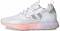 adidas womens originals zx 2k boost running shoes fy2013 size 10 white clear onyx glow pink 33e1 60