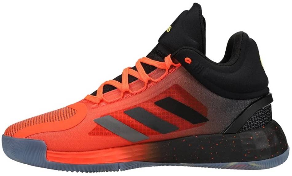 black and orange adidas basketball shoes