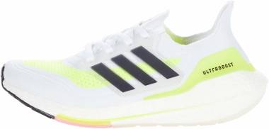 Adidas Ultraboost 21 - Ftwr White / Core Black / Solar Yellow (FY0377)
