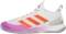 Adidas Adizero Ubersonic 4 - Crystal White / Impact Orange / Semi Pulse Lilac (HR2034)