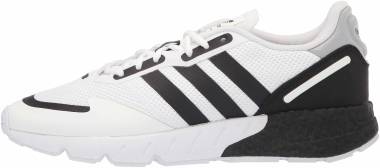 adidas originals men s zx 1k boost sneaker white black halo silver 12 white black halo silver a56b 380