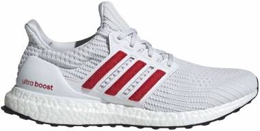 adidas mens ultraboost 4 0 dna shoes cloud white scarlet core black cloud white scarlet core black numeric 10 cloud white scarlet core black b527 380