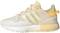 adidas zx 2k boost pure shoes women s white size 5 5 wonder white orange tint solar gold c5de 60