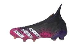 adidas predator freak firm ground cleats 7 core black cloud white shock pink 610c 250