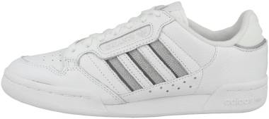 adidas continental80 stripes sneakers white footwear white silver metallic grey three s42626 9dac 380