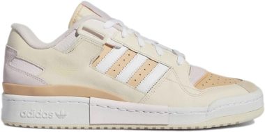 adidas forum exhibit low ecru tint cloud white halo amber ea35 380