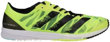 Adidas Adizero Takumi Sen 7 - Solar Yellow Silver Met Clear Aqua (FW9152)