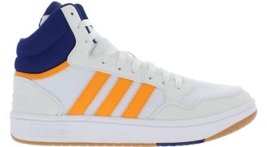 adidas hoops 3 0 mid mens shoes size 9 color white yellow white yellow 67b1 380