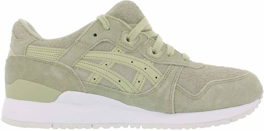 lime green and grey sneakers