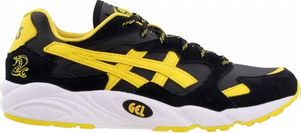 asics black yellow