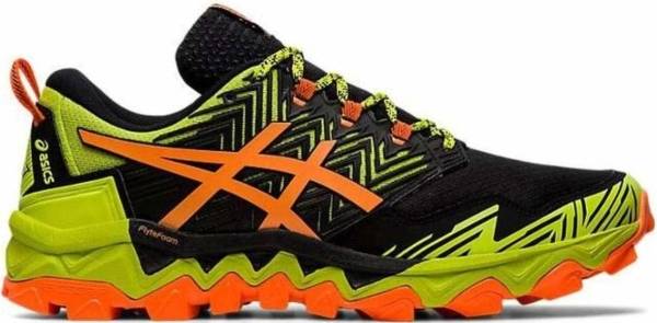 neon asics running shoes