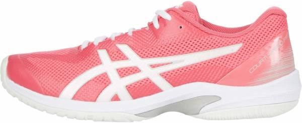 pink leather tennis shoes