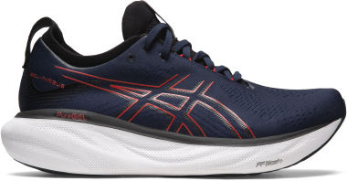 ASICS Gel Nimbus 25 - Midnight/Electric Red (1011B547401)