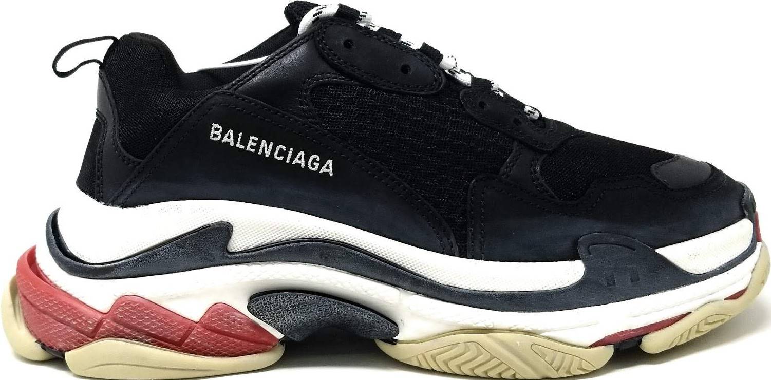 Triple s trainers Balenciaga Black size 40 EU in Polyester  29890950