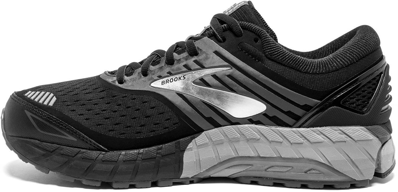 Men's Brooks Beast '18 Running Walking Shoes Black Grey Silver Size 13 4E 