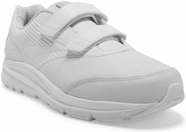 brooks white walking shoes