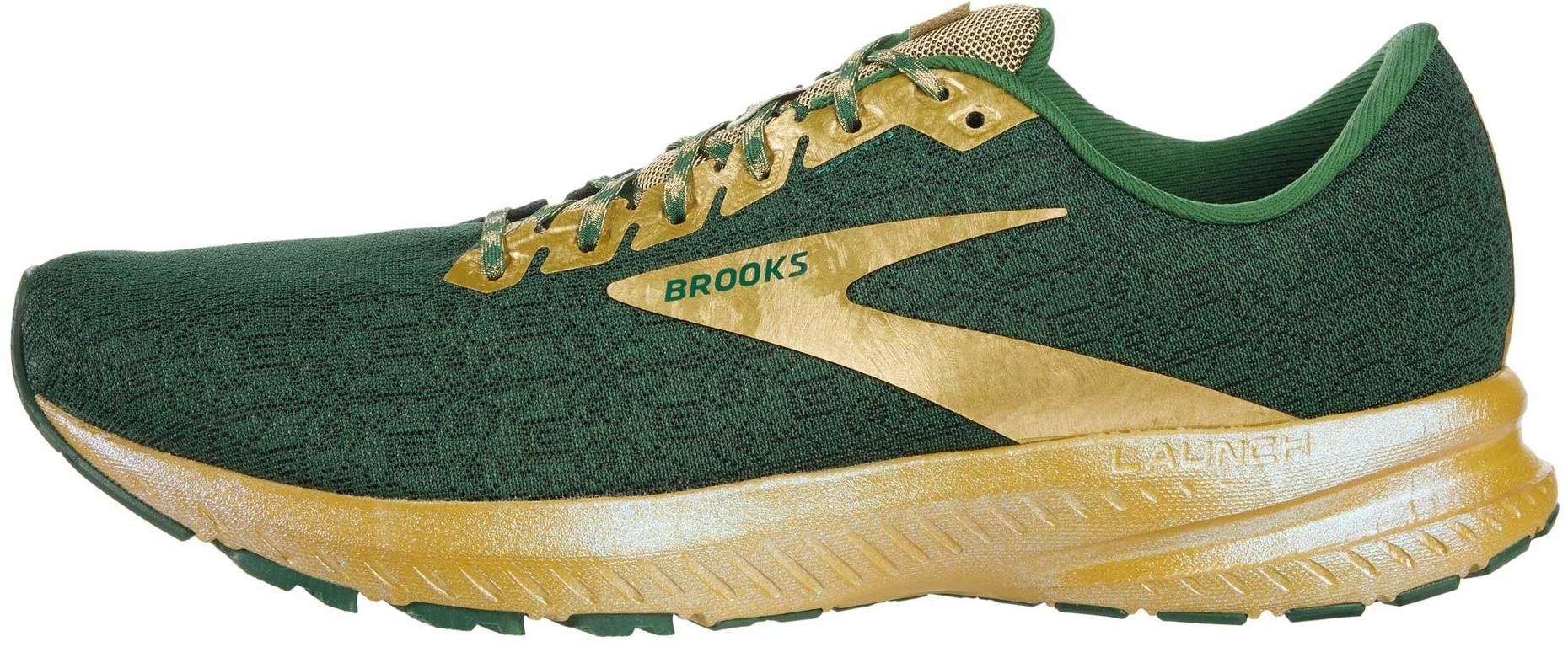 brooks running shoes green