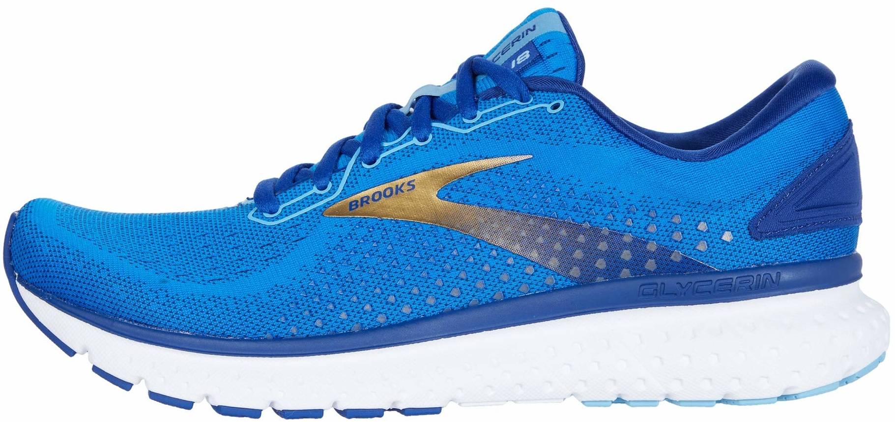 all blue running shoes