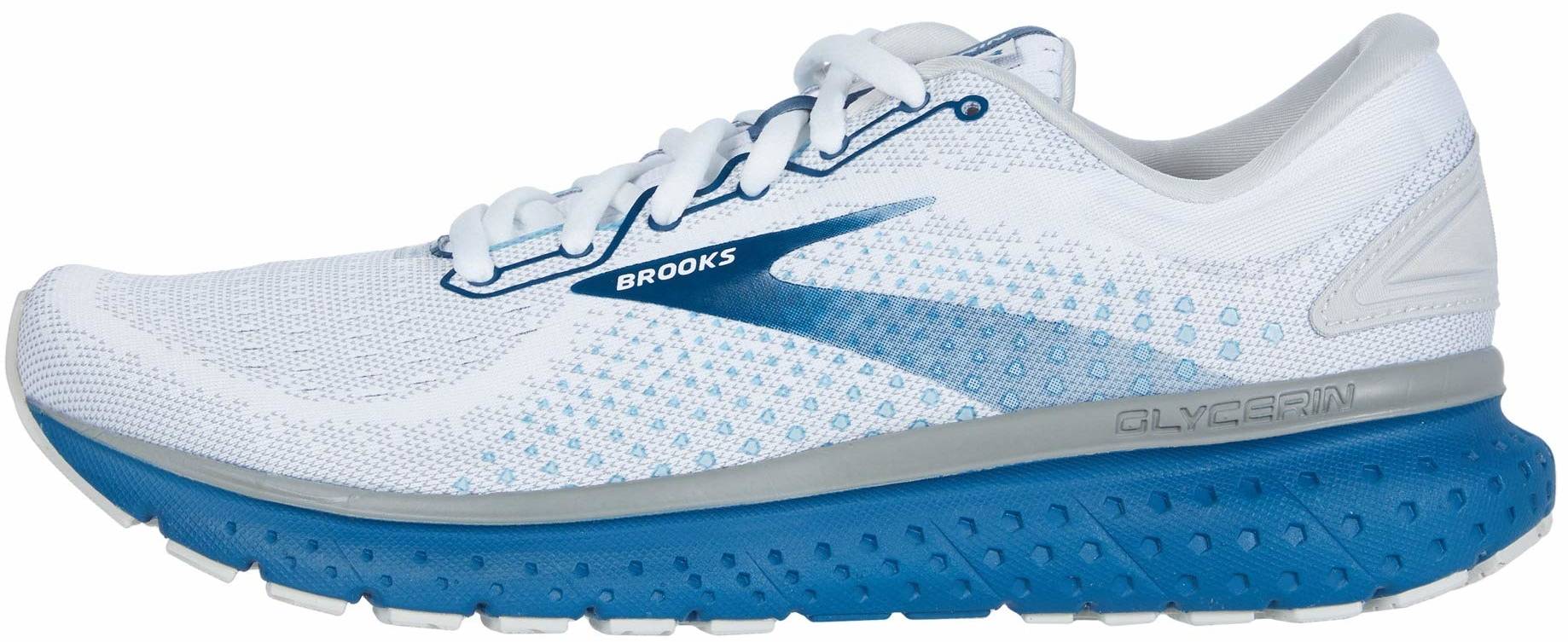 all white brooks running shoes