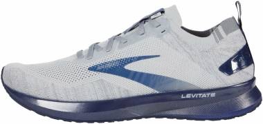 zapatillas de running Brooks neutro ritmo medio pie arco bajo 10k - Grey/Oyster/Blue (008)