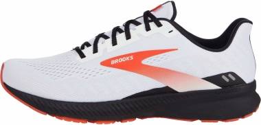 Brooks Launch 8 - WHITE/BLACK/RED CLAY (198)