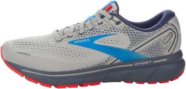Brooks Ghost 14 - Grey/Blue/Red (078)