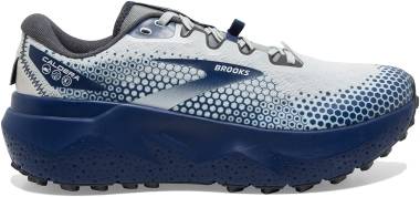 zapatillas de running Brooks mujer trail pie normal 10k - Oyster/Blue Depths/Pearl (071)