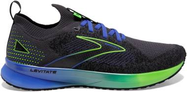 brooks azul Levitate Stealthfit 5 - Ebony/Gecko/Dazzling Blue (019)