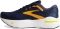 Brooks Ghost Max - Crown Blue Black Iris Marigold (481)